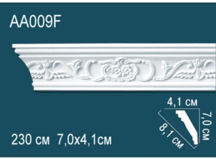 Плинтус Перфект Потолочный из полиуретана  AA009F гибкий