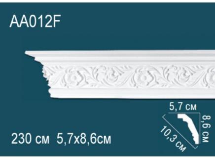 Плинтус Перфект Потолочный из полиуретана  AA012F гибкий