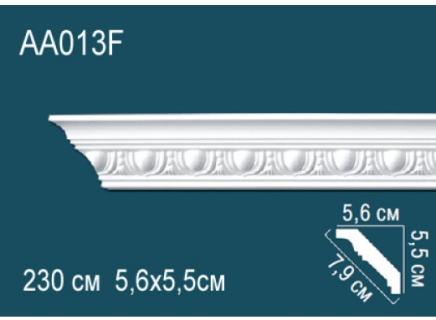 Плинтус Перфект Потолочный из полиуретана  AA013F гибкий
