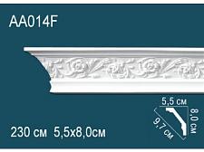 Плинтус Перфект Потолочный из полиуретана  AA014F гибкий					