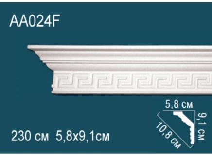 Плинтус Перфект Потолочный из полиуретана  AA024F гибкий