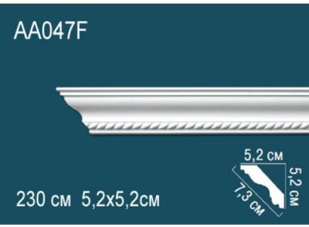 Плинтус Перфект Потолочный из полиуретана  AA047F гибкий