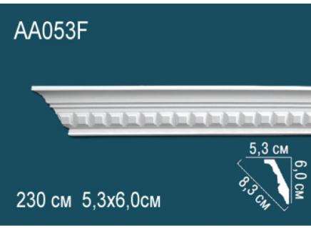 Плинтус Перфект Потолочный из полиуретана  AA053F гибкий