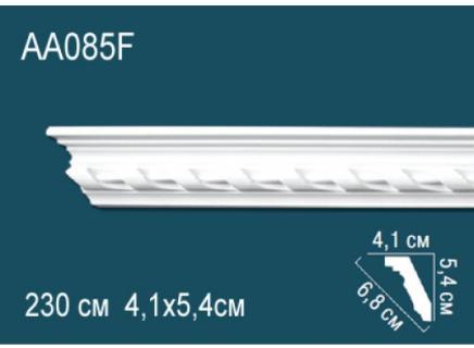 Плинтус Перфект Потолочный из полиуретана  AA085F гибкий