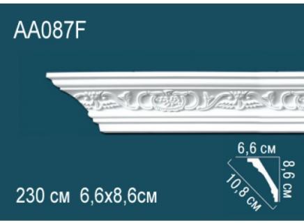 Плинтус Перфект Потолочный из полиуретана  AA087F гибкий