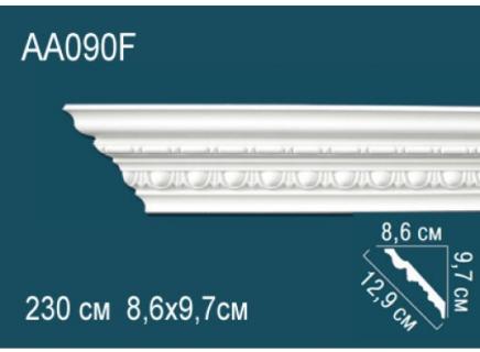 Плинтус Перфект Потолочный из полиуретана  AA090F гибкий