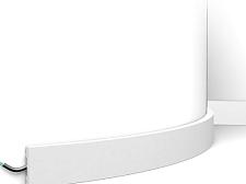 Плинтус Orac Напольный дюрополимер  SX162F гибкий					