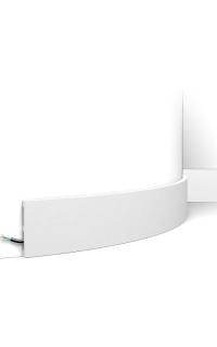 Плинтус Orac Напольный полиуретан  SX163F гибкий