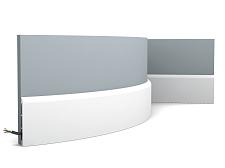 Плинтус Orac Напольный дюрополимер  SX184F гибкий					