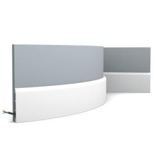 Плинтус Orac Напольный полиуретан  SX184F гибкий