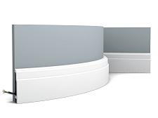 Плинтус Orac Напольный полиуретан  SX155F гибкий					