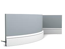 Плинтус Orac Напольный полиуретан  SX165F гибкий