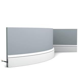 Плинтус Orac Напольный полиуретан  SX165F гибкий