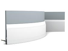 Плинтус Orac Напольный полиуретан  SX104F гибкий					