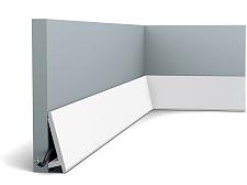 Плинтус Orac Напольный дюрополимер  SX179 под подсветку					