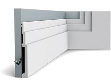 Плинтус Orac Напольный дюрополимер  SX181					