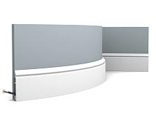 Плинтус Orac Напольный полиуретан  SX173F гибкий					