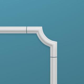 Угловой элемент для молдинга Перфект  P35-1