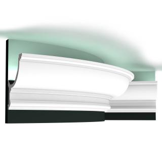 Плинтус Orac Потолочный полиуретан C901F под подсветку гибкий