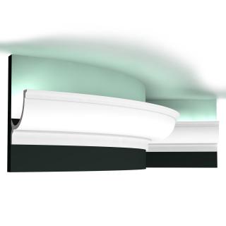 Плинтус Orac Потолочный полиуретан C902F под подсветку гибкий