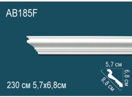 Плинтус Перфект Потолочный из полиуретана  AB185F гибкий