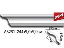 Плинтус Перфект Потолочный из полиуретана  AB231					