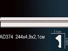 Плинтус Перфект Молдинг из полиуретана  AD374					