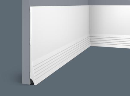 Плинтус Cosca Напольный из экополимера 184х16 мм PX036