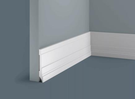 Плинтус Cosca Напольный из экополимера 83х12 мм PX042