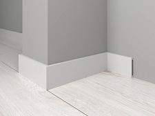 Плинтус Декор Дизайн напольный белый крашенный 708-115					