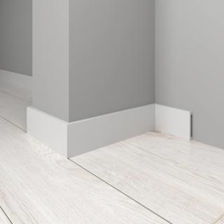 Плинтус Декор Дизайн напольный белый крашенный 708-115