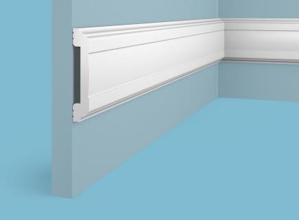 Плинтус Cosca Молдинг из экополимера 80х16 мм MX007