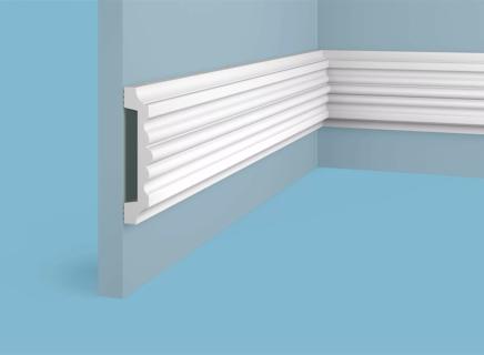 Плинтус Cosca Молдинг из экополимера 99х23 мм MX021