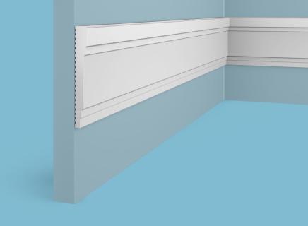 Плинтус Cosca Молдинг из экополимера 85х12 мм MX028