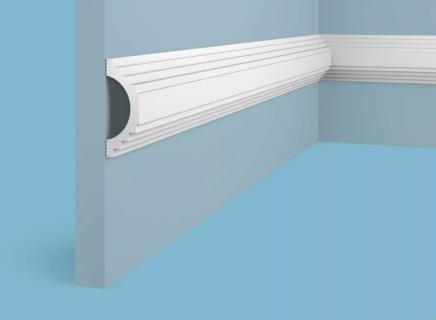 Плинтус Cosca Молдинг из экополимера 58х22 мм MX051
