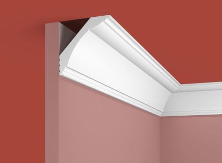 Плинтус Cosca Потолочный из экополимера 69х69 мм KX014