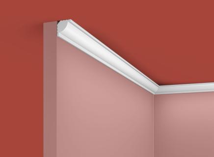 Плинтус Cosca Потолочный из экополимера 20х20 мм KX020