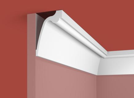 Плинтус Cosca Потолочный из экополимера 60х90 мм KX066