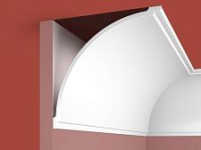 Плинтус Cosca Потолочный из экополимера 150х150 мм KX070					