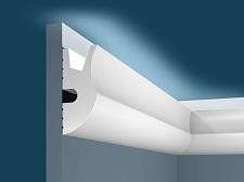 Плинтус Cosca Потолочный из экополимера 95х42 мм KX026 под подсветку					