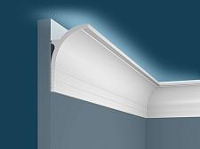 Плинтус Cosca Потолочный из экополимера 85х55 мм KX045 под подсветку					