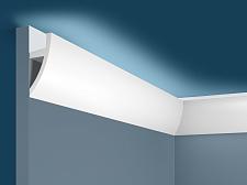 Плинтус Cosca Потолочный из экополимера 75х33 мм KX072 под подсветку					