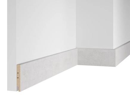 Плинтус Artiva Напольный из МДФ Бетон Известковый RTV080.03.36