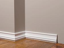 Плинтус Декор Дизайн Напольный белый под покраску 161 A					