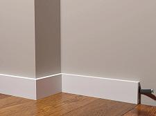 Плинтус Декор Дизайн Напольный белый под покраску DD33