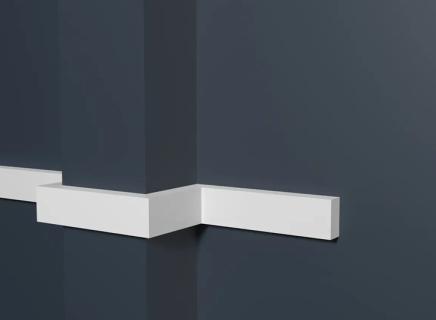 Молдинг Декор Дизайн белый под покраску DD610 (3 метра)