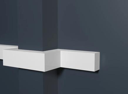 Молдинг Декор Дизайн белый под покраску DD611