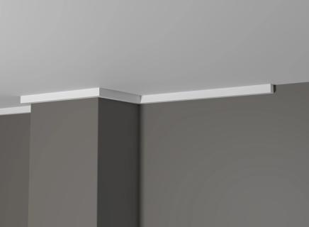 Плинтус Декор Дизайн Потолочный белый под покраску DD621