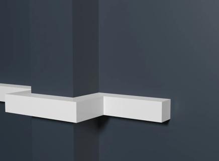 Молдинг Декор Дизайн белый под покраску DD622