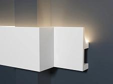 Молдинг Декор Дизайн белый под покраску и под подсветку DD615